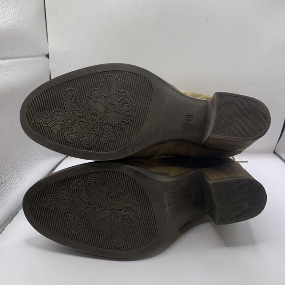 Bos. & Co. BARLOW Suede Leather Heeled Boots Slouchy size 40 US 9 D20 - Picture 9 of 9